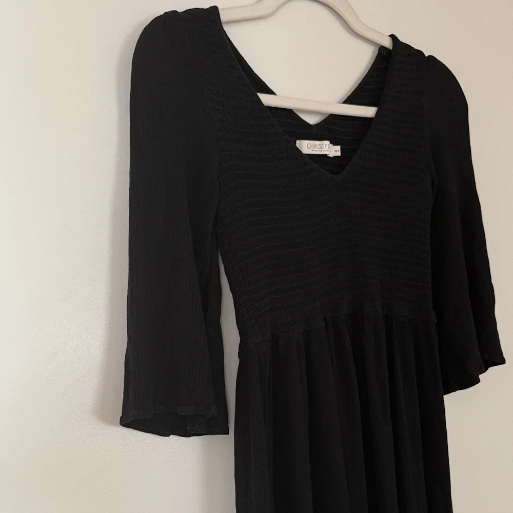 RARE and discontinued CHRISTY DAWN BASIL dress. All black - Picture 4 of 4